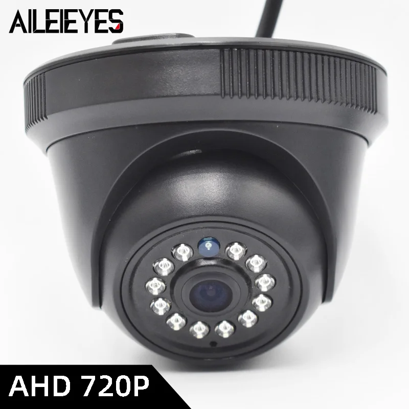 12V-32V Bus AHD Camera 4Pin Cable Semiphere Camera With 12 IR Light For Car Monitor Indoor Dome/Truck/Van 720P