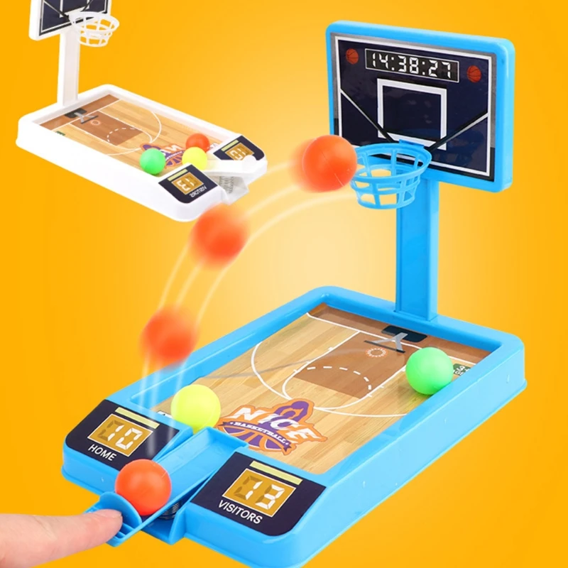 

Indoor Mini Basketball Game Set with Hoop 3 Balls Easy Assemble Interactive Basketball Shooting Game for Toddlers Age 3+