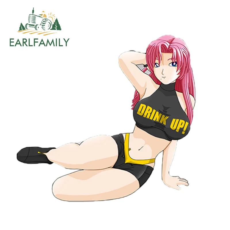 EARLFAMILY 12 см x 11,1 см, Alco Girl Johnni Walker от pinakaguповседневные автомобильные наклейки s, наклейки, Стильные наклейки для ноутбука