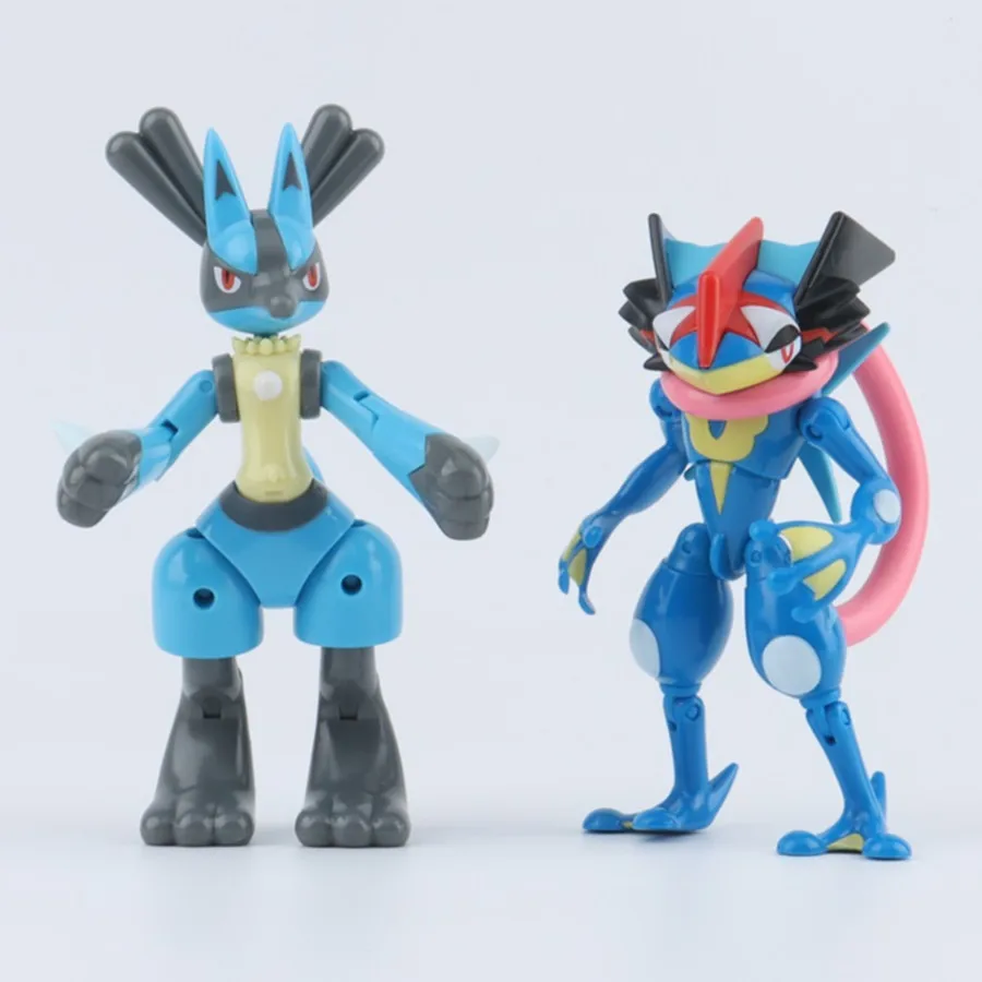 

12 Styles Pokemon Figures Toys Variant Ball Model Pikachu Greninja Lucario Pocket Monsters Mew-Two Action Figure Toy Gift