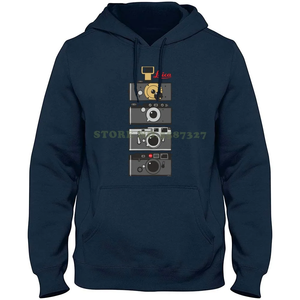 Leica Camera Evolution 100% Pure Cotton Hoodie T-Shirt Camera Rangefinder Range Finder Leitz M1 M2 M3 M4 M5 M6 Ur Leica 1 Leica