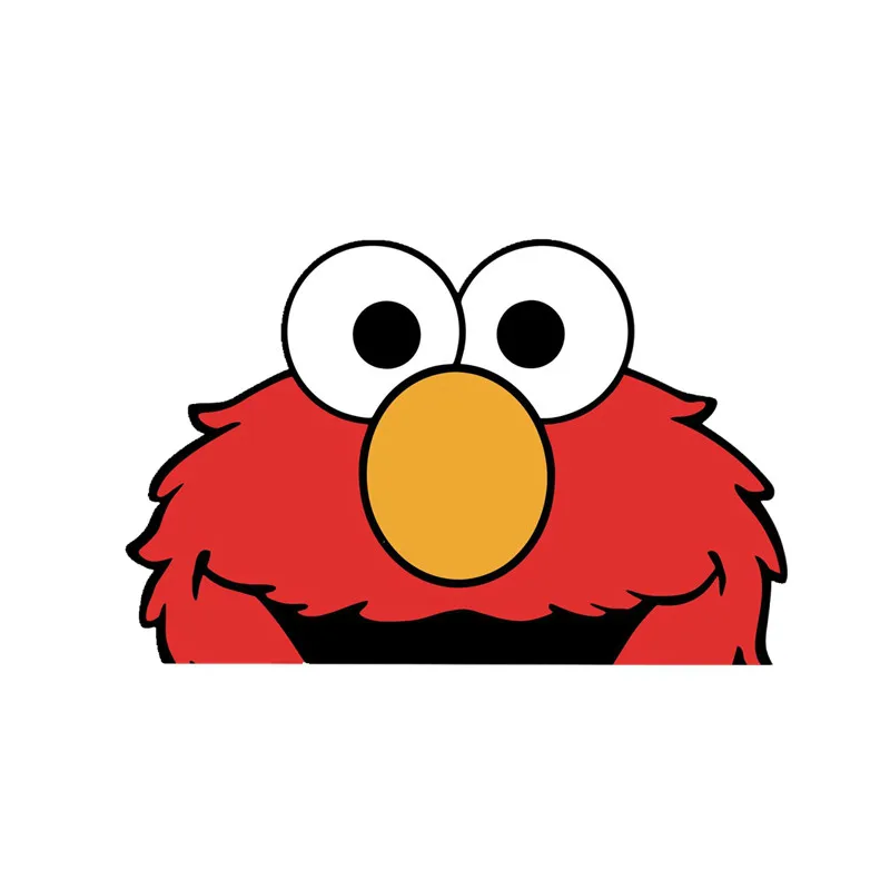 

Hot Sell Cartoon Elmo Peeking Car Sticker Vinyl Auto Accessories Car Window Decal PVC 13cm*8cm