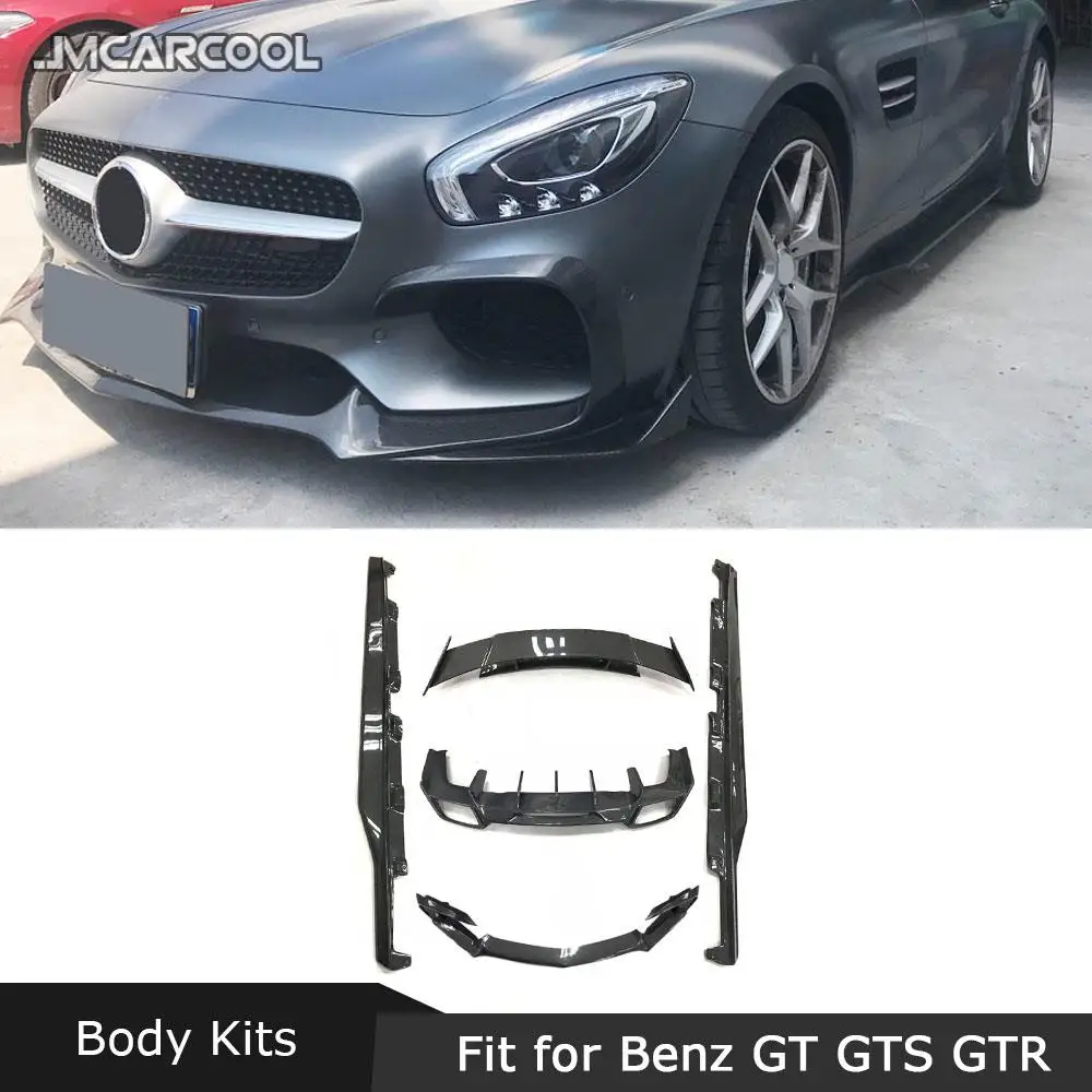 

Боковые юбки для Mercedes-Benz AMG GT GTS GTC R Style 2015-2018, из углеродного волокна