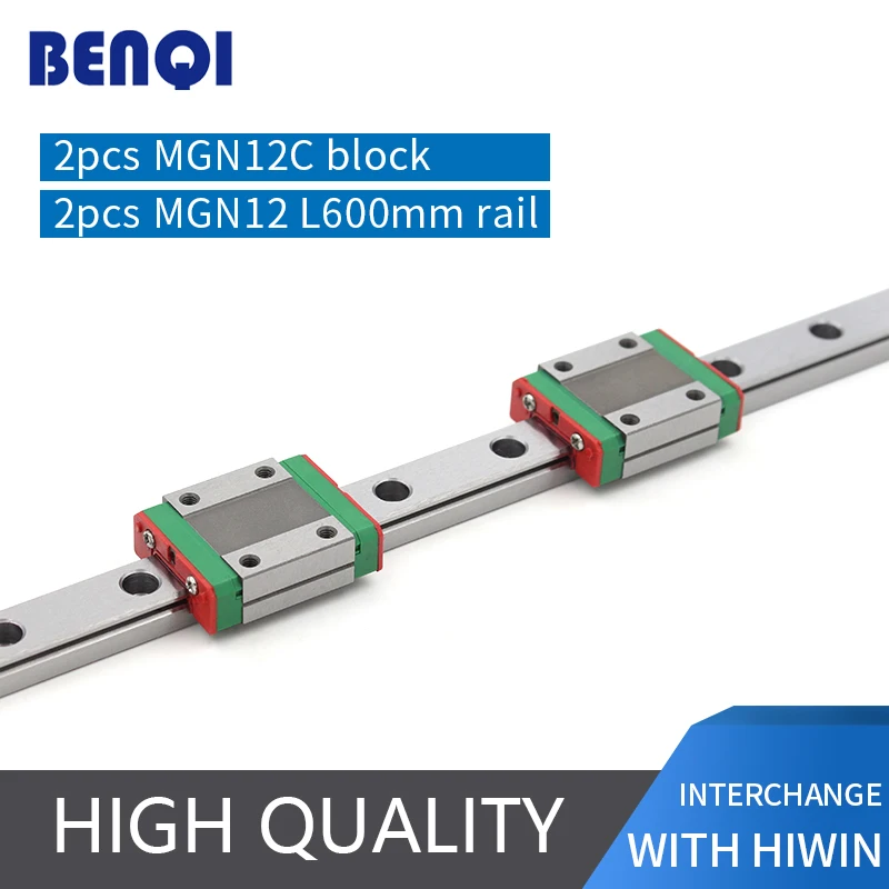 

Free shipping linear rail 600mm MGN12 + 2pcs MGN12C/MGN12H block linear guideway MGN12C 600mm MGN12H 600MM TWO BLOCKS EACH RAIL