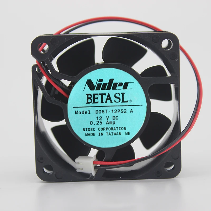 

D06T-12PS2 12V 0.25A 6CM 6025 Double Ball Cooling Fan