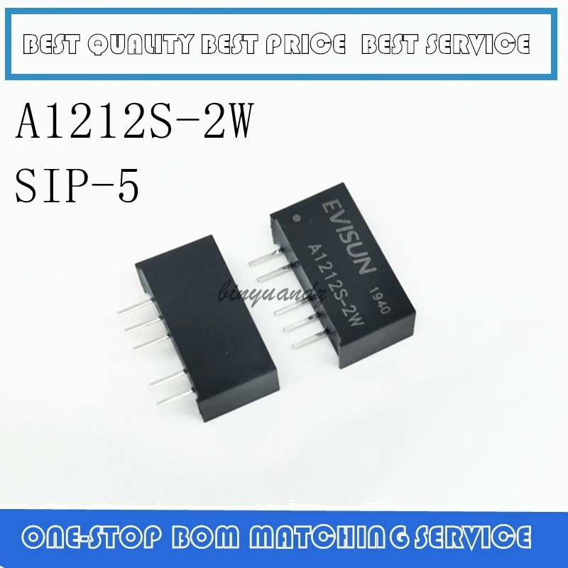 5 Buah A1212S A1212S-2W Modul Daya Dc-dc Asli Baru 12V Output Ganda 12V Konverter Dc Catu Daya Terisolasi