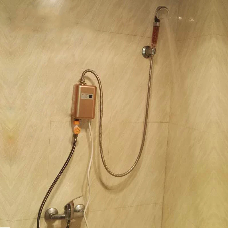 Instant mini kitchen water heater, household storage-free bath, constant temperature quick heating small electric water heater,