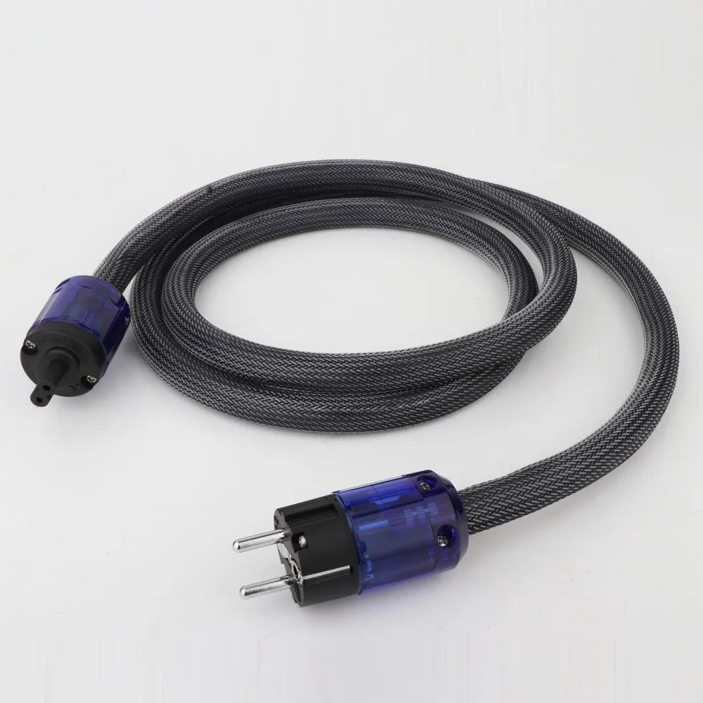 

Preffair C7 Figure8 Audiophile US/EU Power Cord Cable 2 holes 2-pin IEC Power Cable