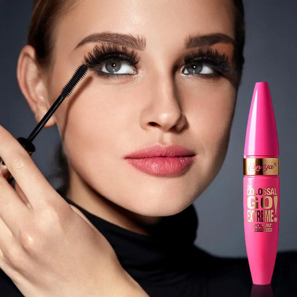 Professionelle Make-Up Farbe Mascara Wasserdicht Schnell Trocken Wimpern Curling Verlängerung Make-Up Auge Wimpern Rosa Blau Gelb Mascara