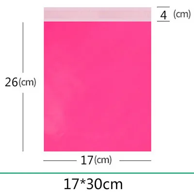 Roze koerierstassen Groot formaat matte opbergzakken Waterdichte tas Zelfsluitend PE-materiaal Envelop Mailer Post Mailing Pack Bags
