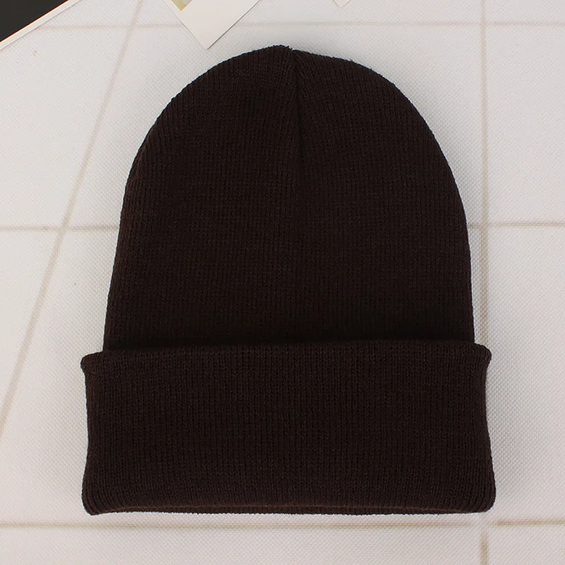 Neue Winter Gestrickte Hut für Jungen Mädchen Frauen Männer Unisex Warme Outdoor Herbst Häkeln Kinder Mützen Einfarbig Baby Mütze – Detail 22