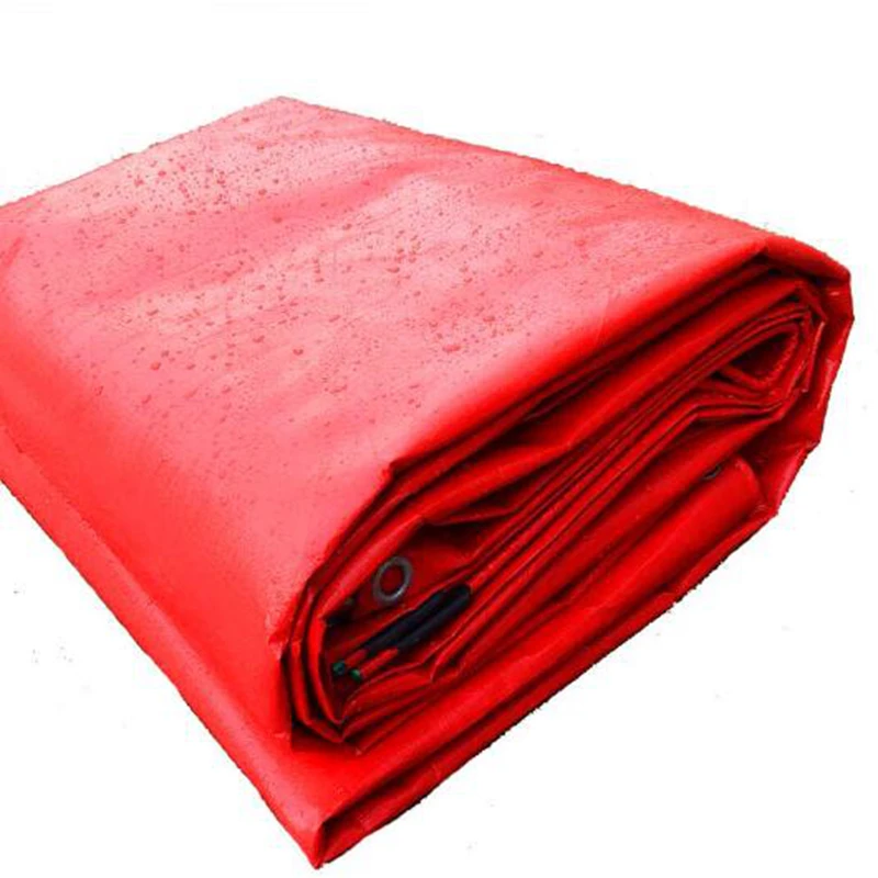 

1pc 2*2m Red Garden Rain Sail Home Garden Thickened Rainproof Cloth Ultra light Waterproof Plastic Tarpaulin Customized Size