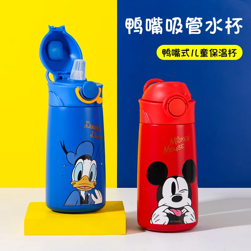 Disney Cup Frozen Elsa Princess Pixar Donald Duck Water Bottle Minnie Mickey Mouse Thermos Cup Cute Water Bottle for Girls