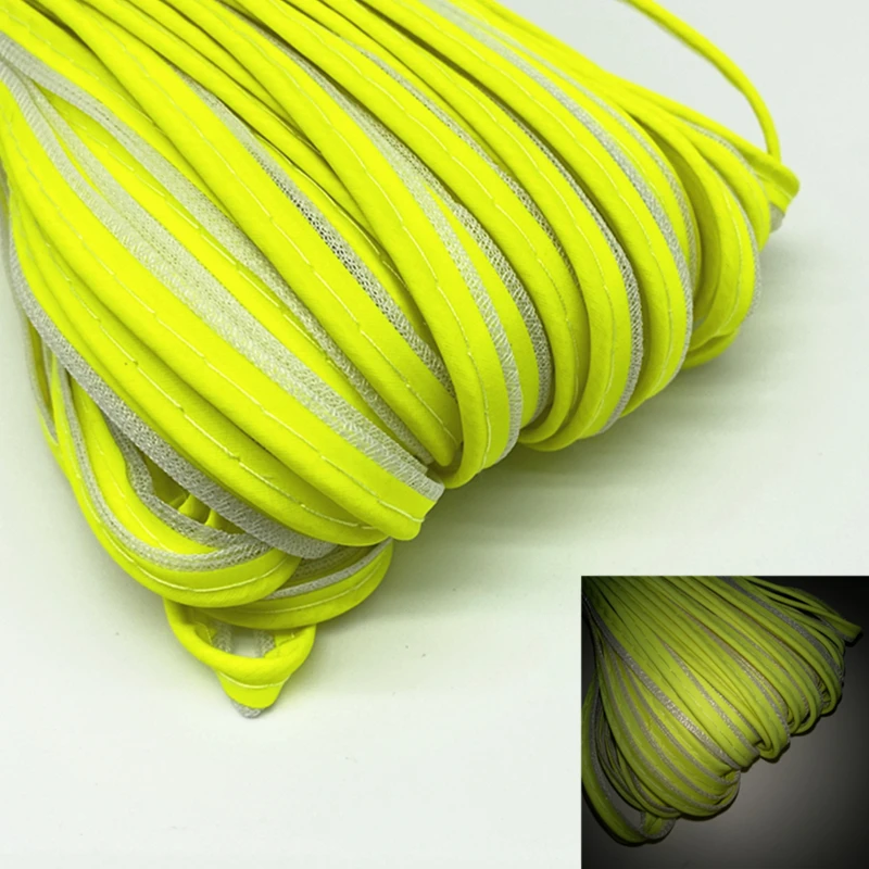 5 yards 9mm Reflective ribbon Edge Sewing Ribbon Cord Rope for Sheets Sofa Curtains Hats Clothes Various Fabric DIY #RoLi