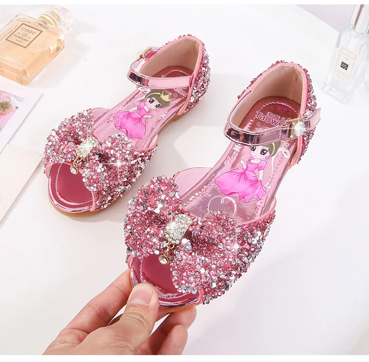 Chaussures de princesse à paillettes pour filles, sandales de danse décontractées pour bébés, nouvelle collection printemps 2020