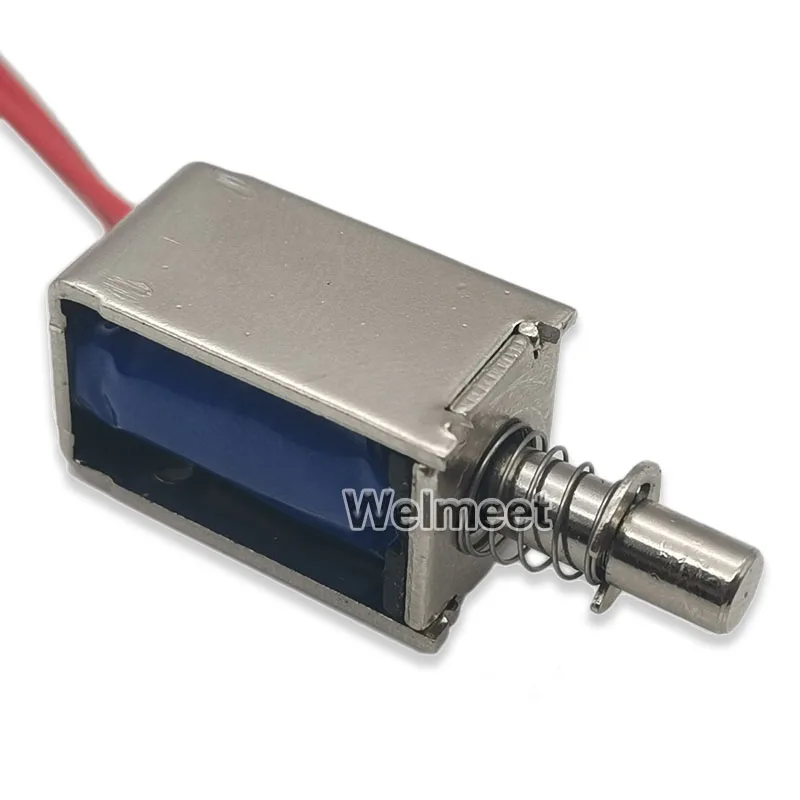 1pcs DC3-6V Pull Type Miniature Electromagnet Solenoid Frame Type Solenoid Magnet #6