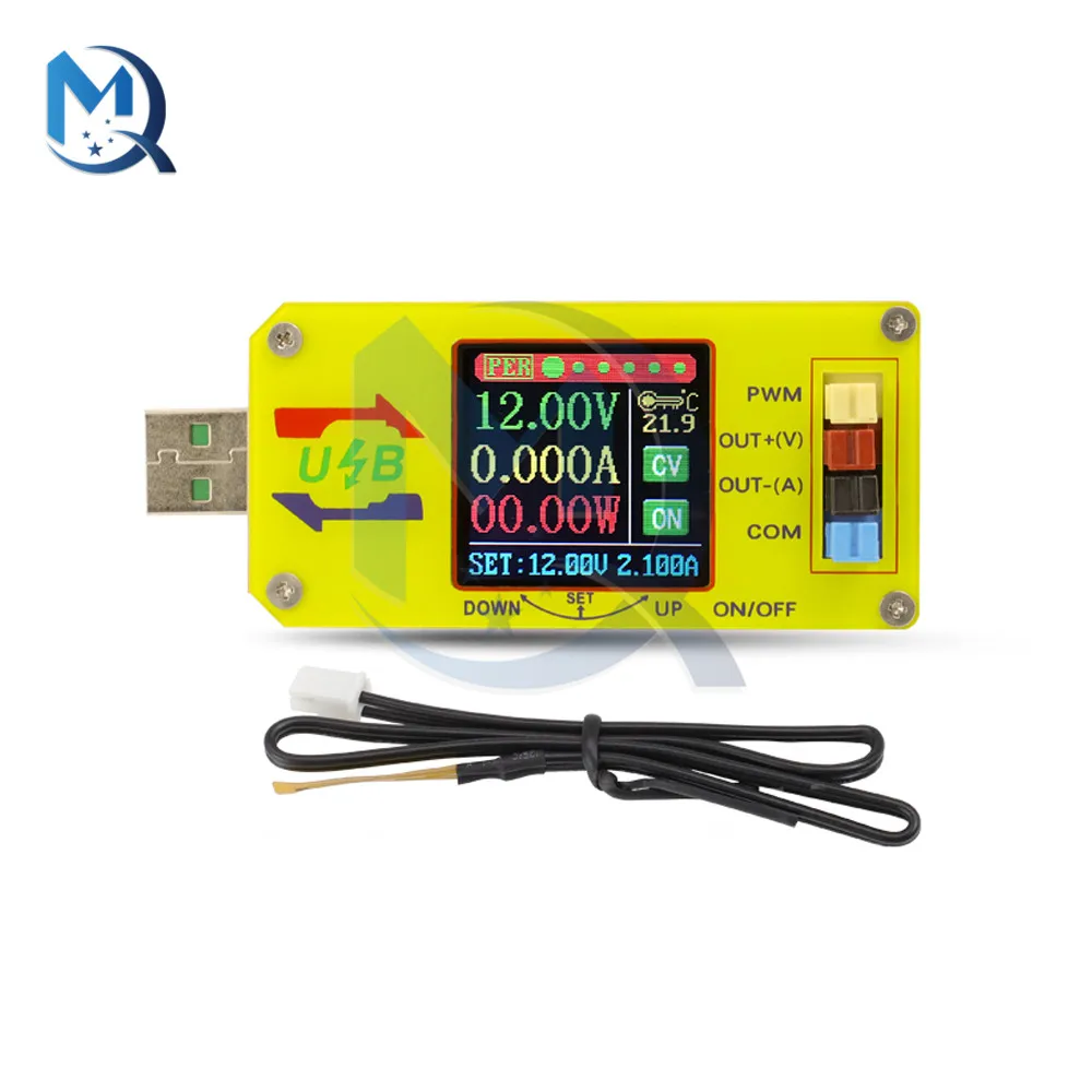 CNC USB Buck-Boost Power Supply Constant Voltage and Constant Current Meter LCD Digital Display Coulomb Counter PWM Generator