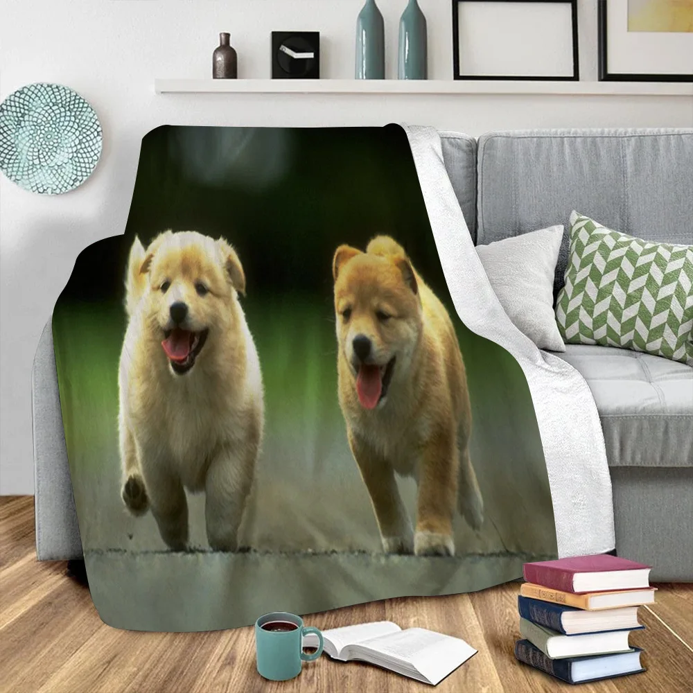 Funny Dog Animal Sherpa Blanket 3D Printed Blanket Kids Fleece Blanket Cute Warm Soft Blanket Drop Shipping 05