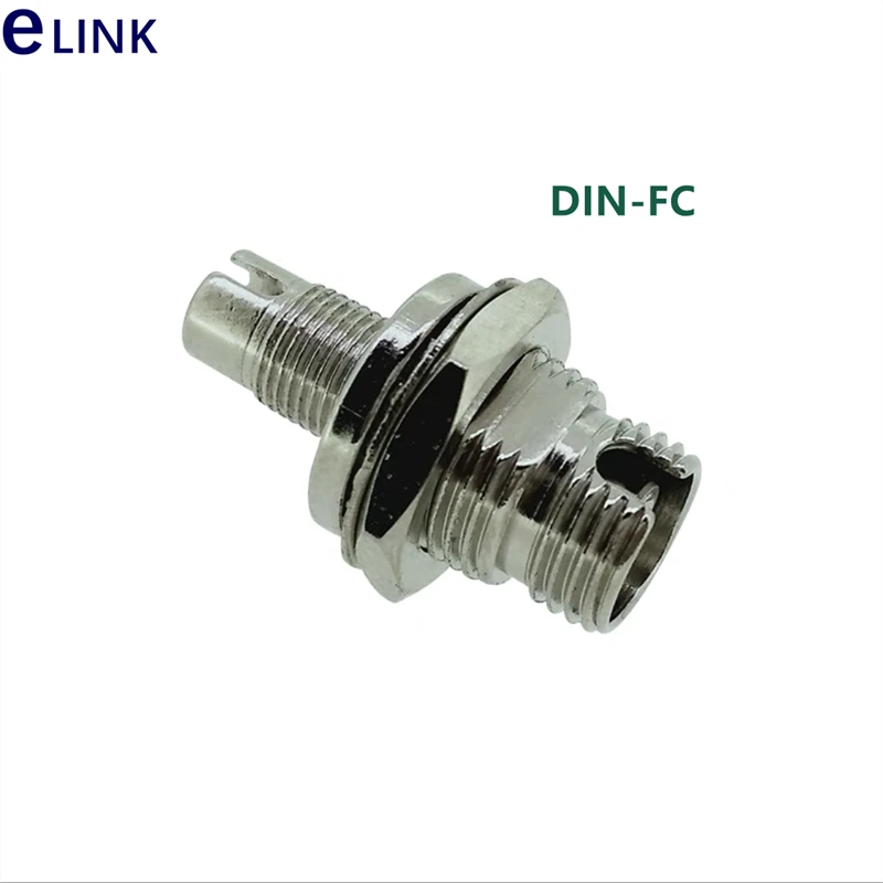 DIN-DIN Fiber Optic Adapter, DIN-FC, DIN-ST, DIN-SC, Optical Fiber Connector, DIN Coupler, Wholesale, FTTHELINK