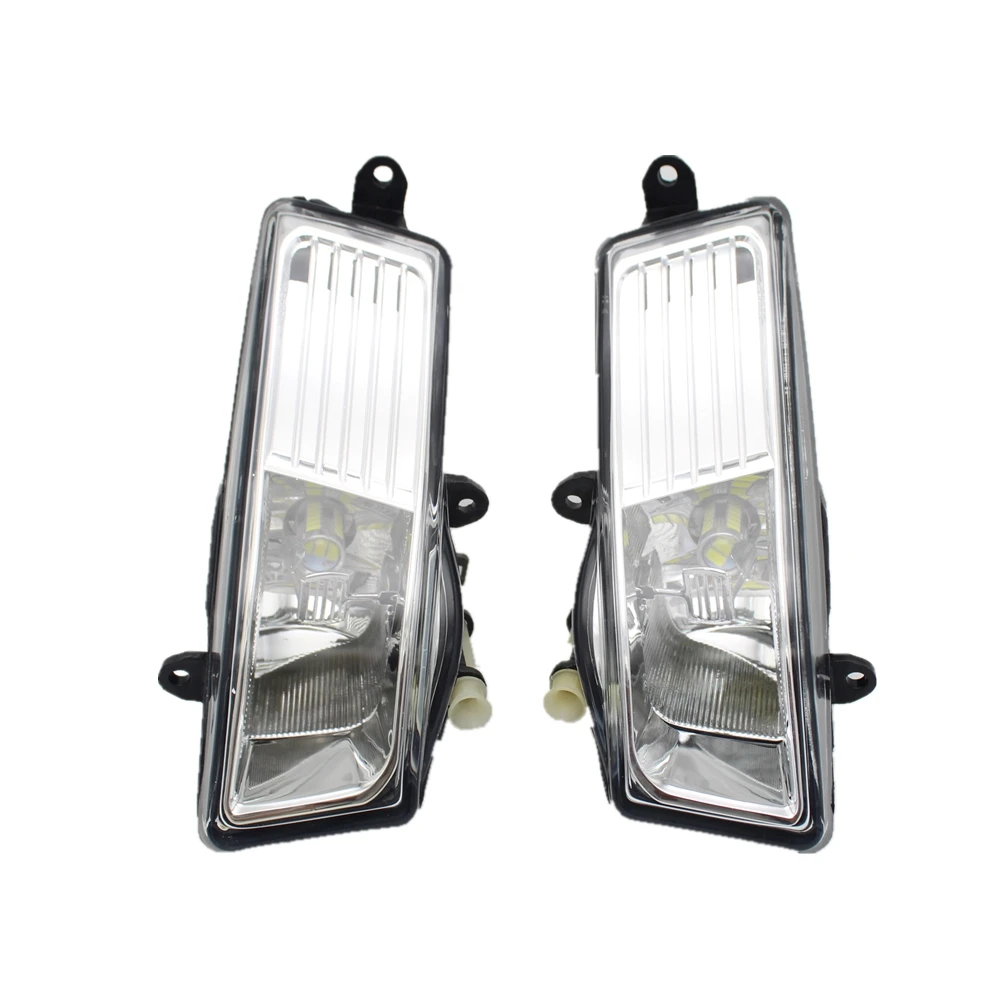 2pcs Car LED Fog Light For Audi A6 C6 Avant S6 2009 2010 2011 Car-styling Front Bumper LED Fog Lamp Fog Light With Bulbs