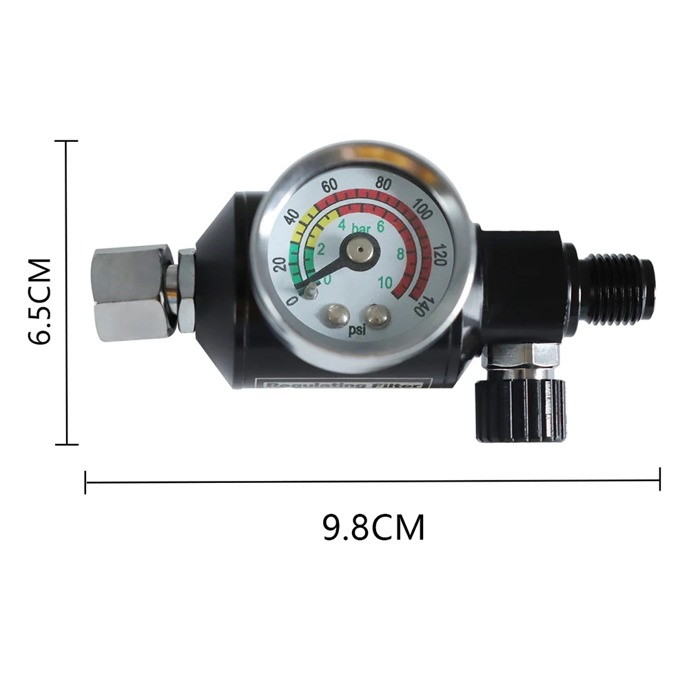 0.8 millimetri/1.0 millimetri ugello H-2000 pistola a spruzzo pneumatica + 2-in-1 separatore olio-acqua Set di utensili pneumatici