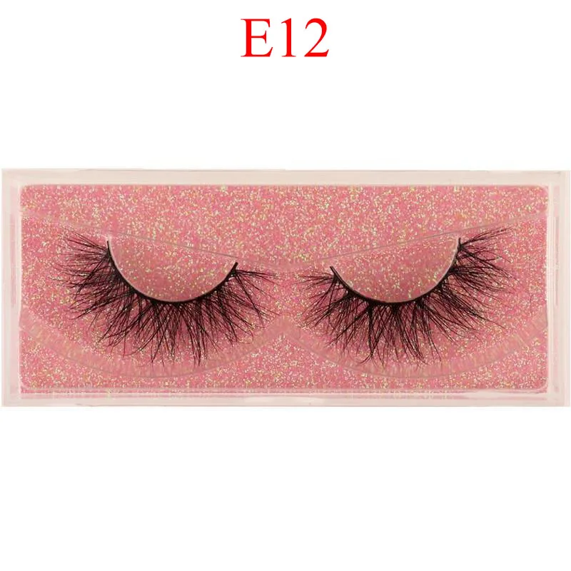 Mink Lashes 3D Mink Eyelashes 100% Cruelty free Handmade Mink Eyelashes Soft Flexible Natural False Eyelashes Makeup E9 DOCOCER