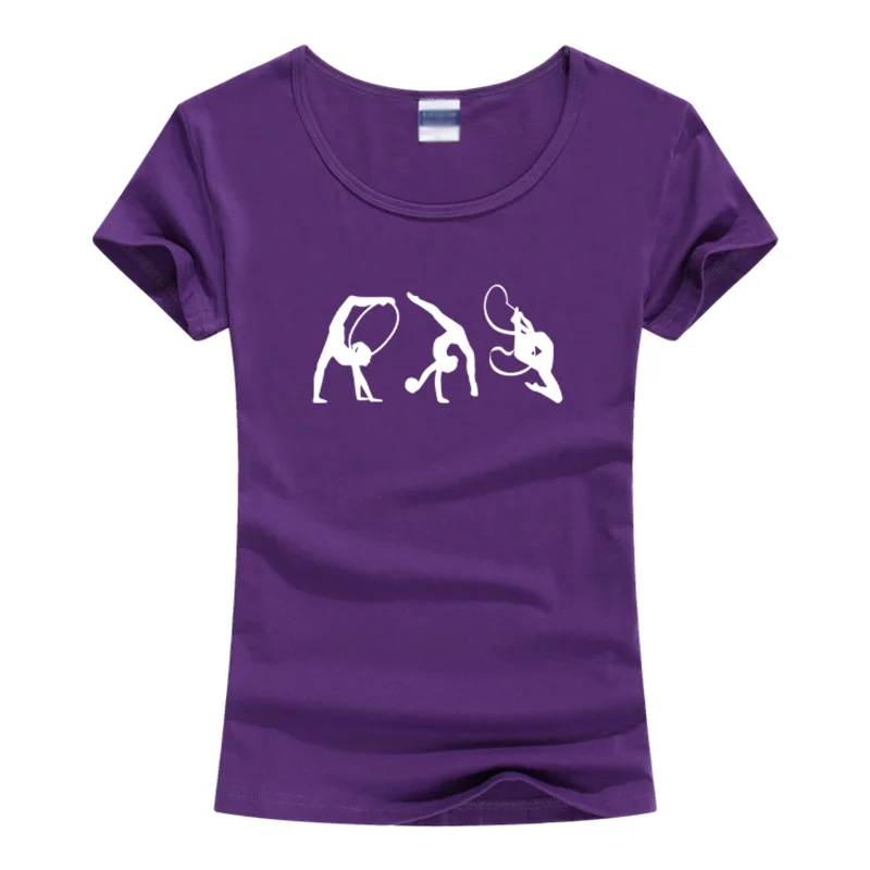 Gymnast T-shirt Vrouw Zomer Korte Mouw Nieuwe Mode Eurhythmics Dames Meisje Grappig Katoen Gift Tops Vrouwelijke Tee