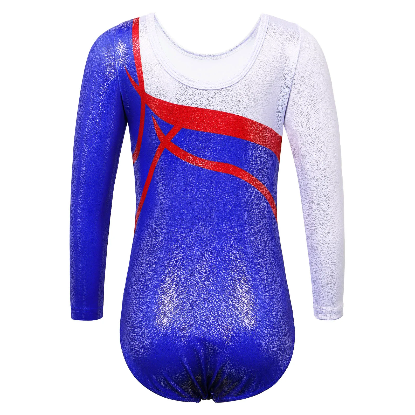 BAOHULU Long Sleeve Leotard for Girls Rhythmic Gymnastics Clothes Professional Practice Outfit Teens Bodysuit Jumpsuit