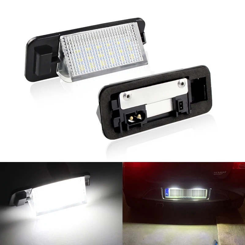 2PCS Auto Parts Car LED license Number Lights For BMW E36 318I 328I M3 18SMD white 12V bmw license plates tail number light bulb