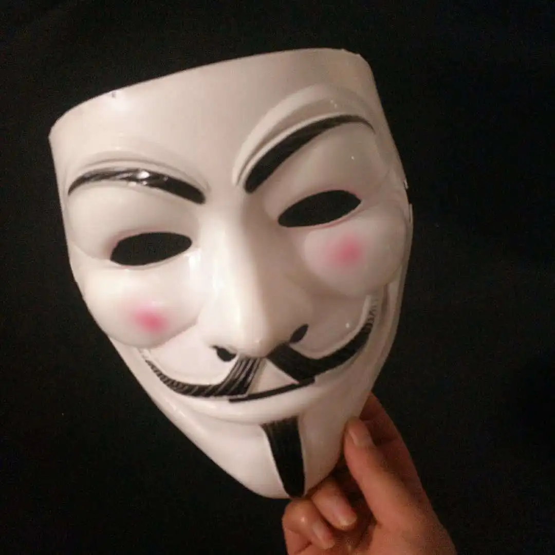 Halloween Masks V for Vendetta Mask Guy Fawkes Anonymous Fancy Dress Cosplay Costume