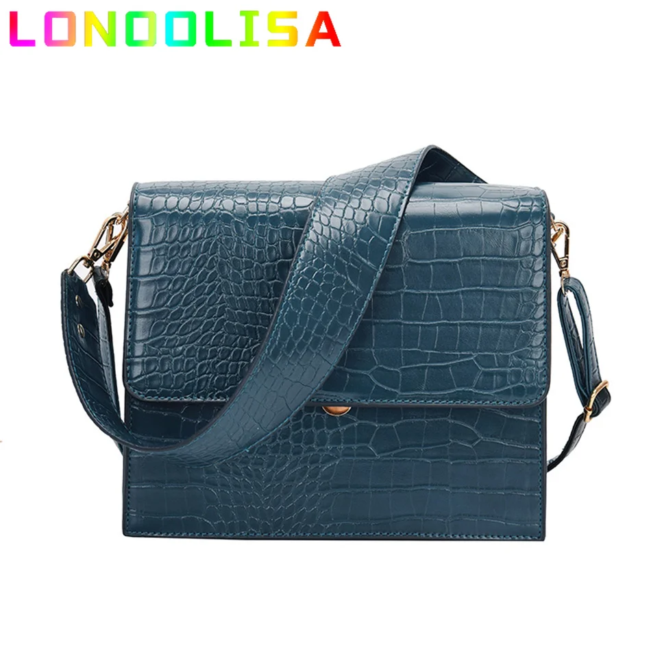 Luxury Brand Female Tote Bag 2024 Fashion New Quality Leather Women\'s Designer Handbag Crocodile Pattern Shoulder Messenger Bag