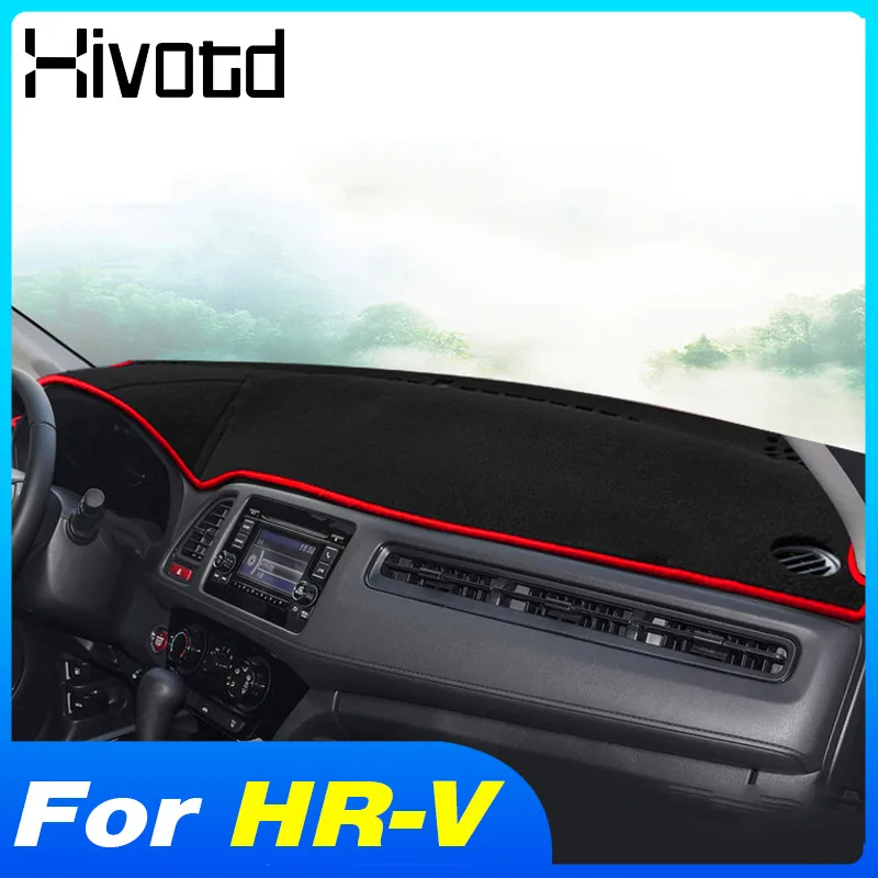 

Крышка приборной панели, солнцезащитная отделка, авто ковер, нескользящие детали панели, украшение интерьера, автомобильные аксессуары для Honda HRV HR-V 2021-2015