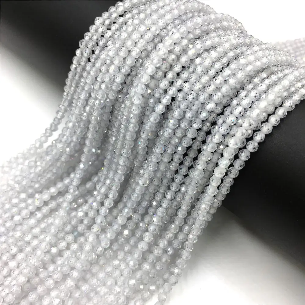 Natural Zircon Beads 2 3 4mm Tiny Stone Loose Spacer Bead For Necklace Bracelets Accessories Jewelry Making 15.5