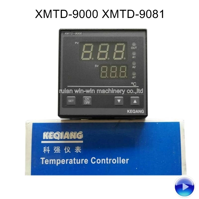 

2 pcs KEQIANG XMTD-9000 XMTD-9081 E type electronic digital temperature controller with thermocouple E 0-400 Solid state relay