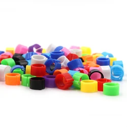 100 Pcs Pigeon Foot Rings No Words and Numbers Birds Colored Rings Birds Training Supplies Inner Diameter 8mm Identify Pigeons