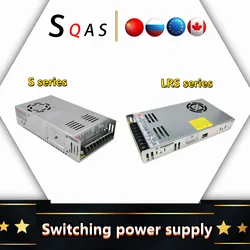 EU warehouse Switching power supply S-350W/400W/500W/600W LRS-350W input 100-240v output 24v 36v 48v 60v for CNC