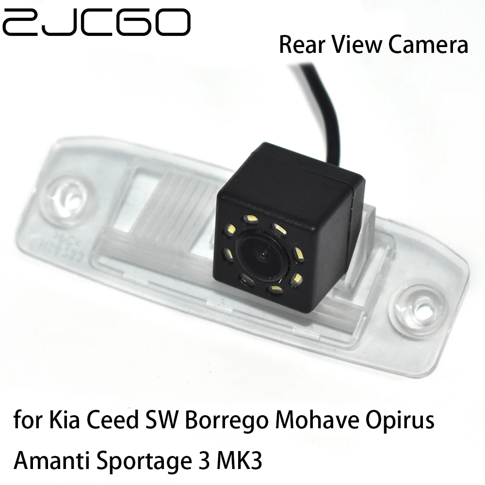 ZJCGO CCD Car Rear View Reverse Back Up Parking Night Vision Camera For Kia Ceed SW Borrego Mohave Opirus Amanti Sportage 3 MK3