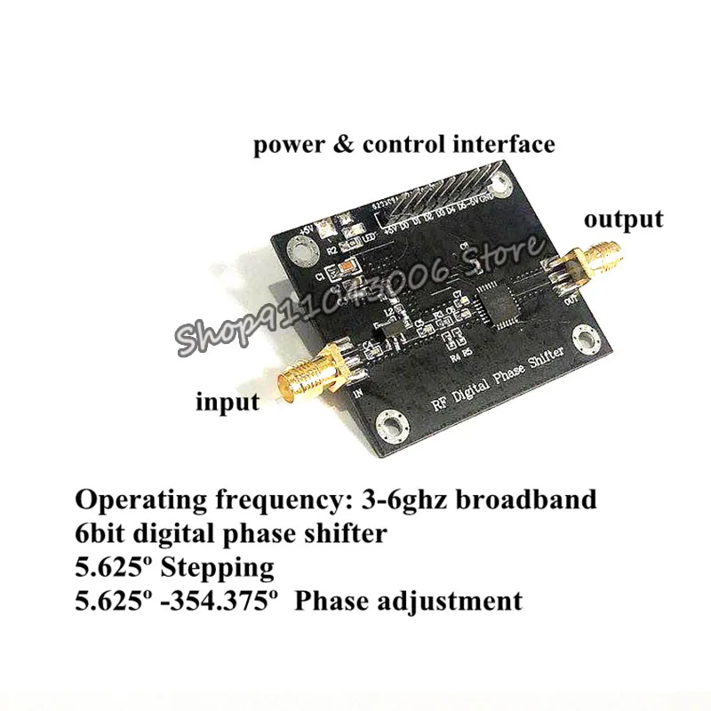 

Digital Phase Shifter RF Microwave Phase Shifter C Band 5.8G 6bit Phase-shifting Phased Array