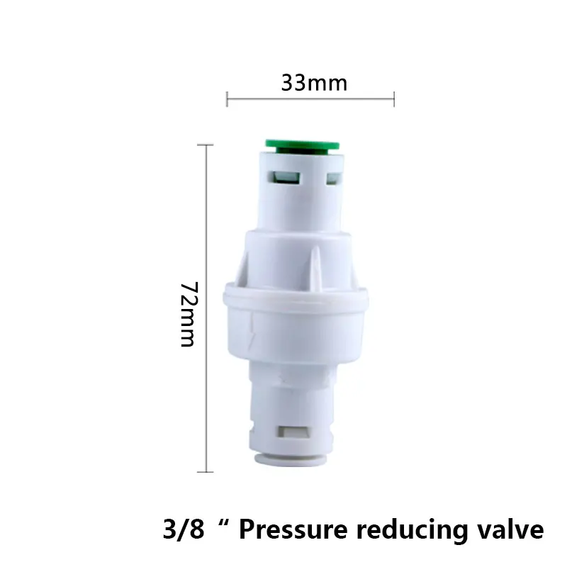 RO клапан снижения давления воды, регулятор давления воды, шланг с наружным диаметром 3/8 дюйма, быстрое соединение, Диаметр 9,5 мм, система обратного осмоса