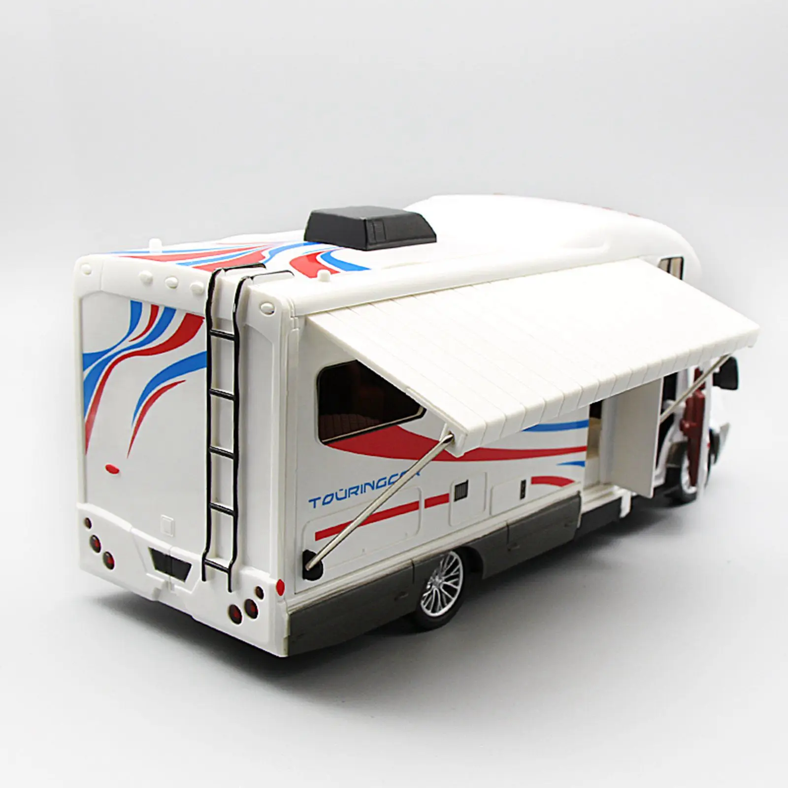 1:32 Scale Sprinter Luxury Motorhome Recreational Vehicle RV Trailer Caravan Alloy Metal Diecast Car Model Babys Toys Collection