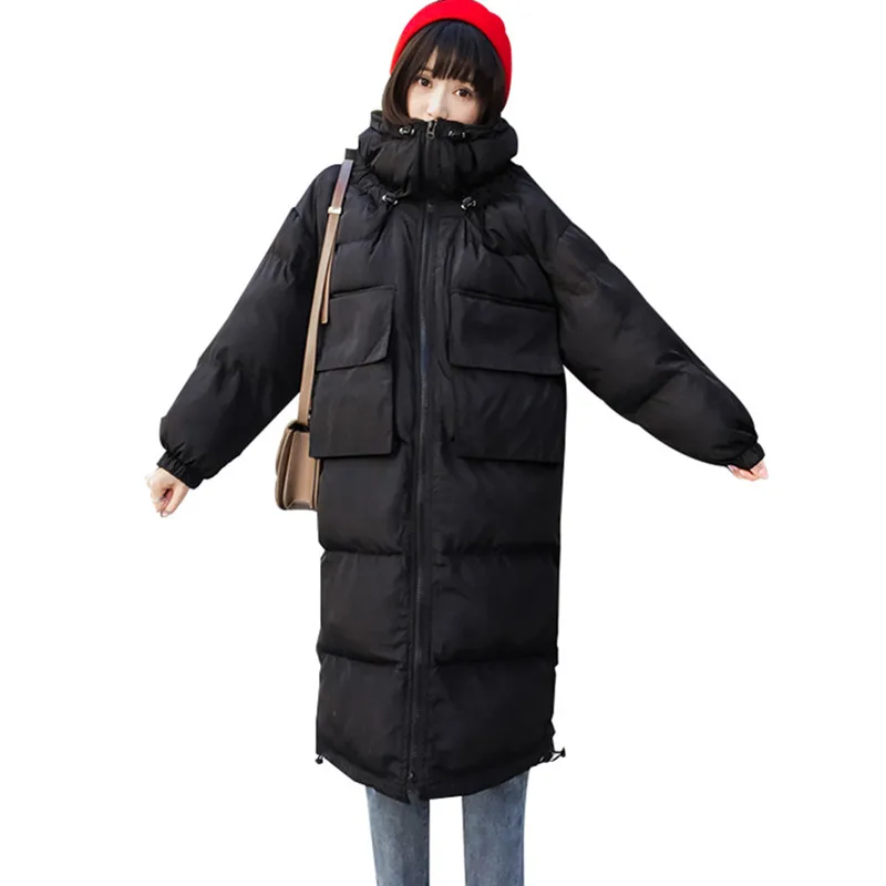 Parkas New Fashion Women Long Hooded Winter Coat Casual Thicken Warm Jacket Loose Down Cotton Padded Jackets Outwears