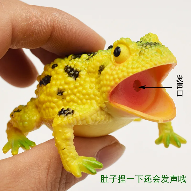 Simulation Frog Model Children\'s Cognitive Animal Props Toys Tropical Rain Forest Toad Poison Frog Tree Frog Spoof Toy