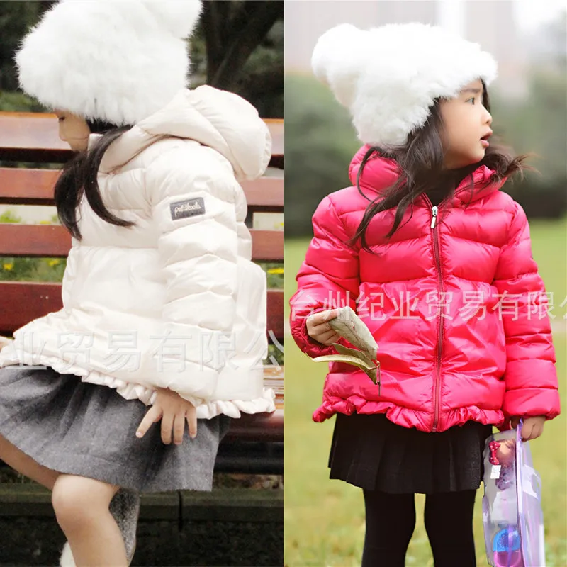 

Tonytaobaby Winter New Baby Girls Children's Clothing Down Jacket White Duck Hooded Down Jacket Girls Winter Coats