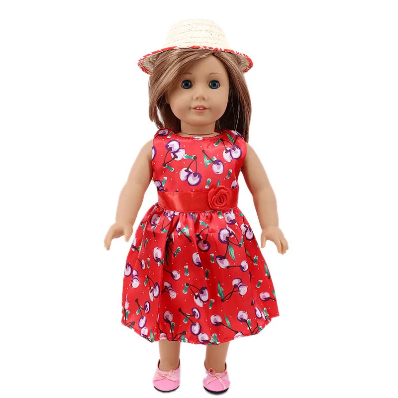 Doll Clothes Casual Swimwear, Dresses Fit 18 Inch American&43 Cm Baby New Born Doll Generation Christmas Girl`s