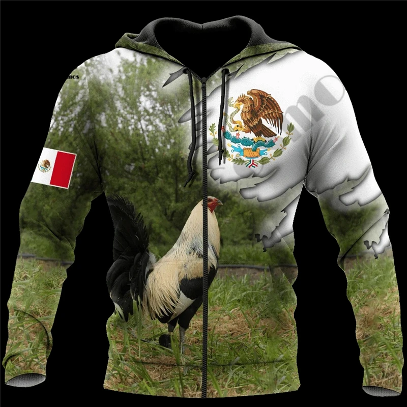 PLstar Cosmos 3DPrint Neueste Rooster Mexiko Flagge Adler Einzigartige Männer/Frauen Hrajuku Casual Streetwear Hoodies/Zip/sweatshirt-4