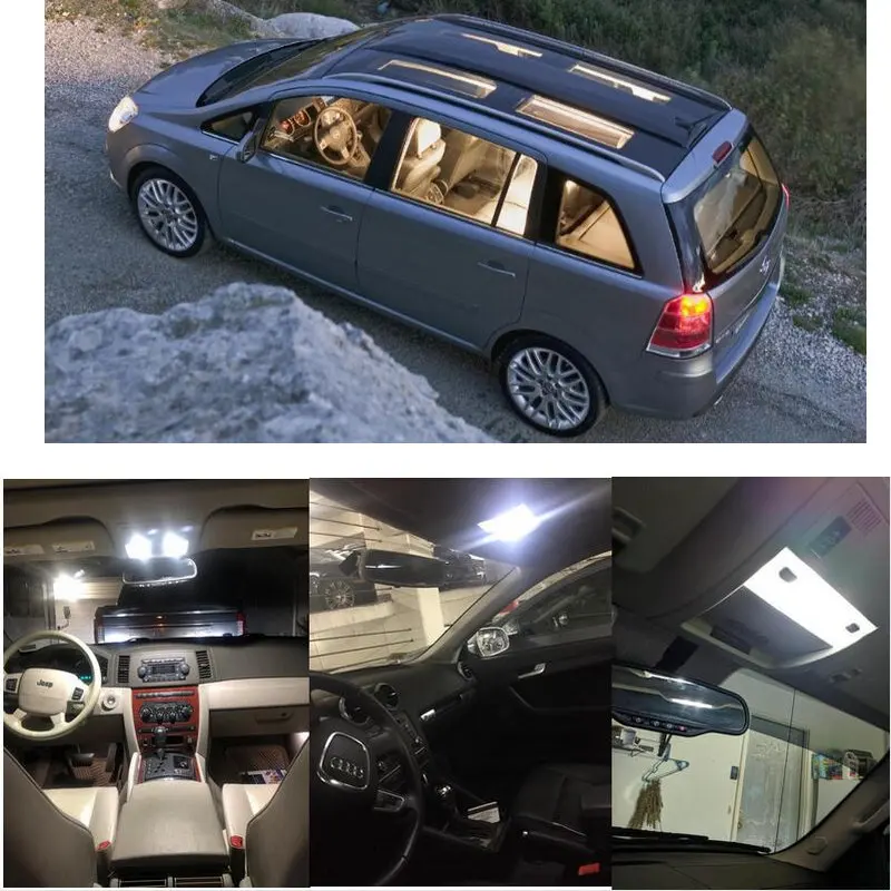 

LED interior lighting complete set For Opel Zafira B with panorama roof 8pc