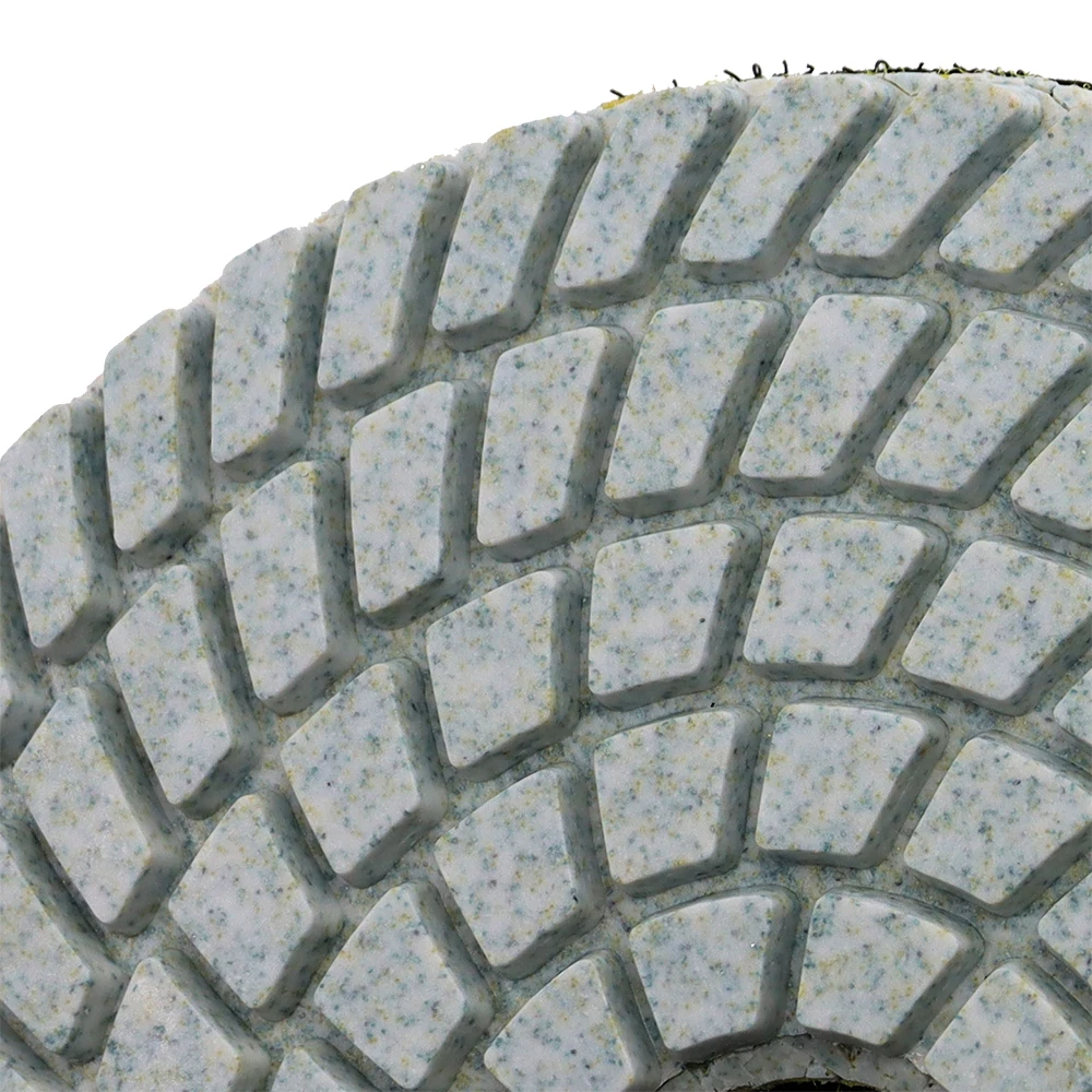 Imagem -05 - Diamond Wet Polishing Pad Rodas de Moagem Flexíveis para Pedra de Mármore de Granito Disco de Lixamento tipo Spin Branco 125 mm Pcs 5