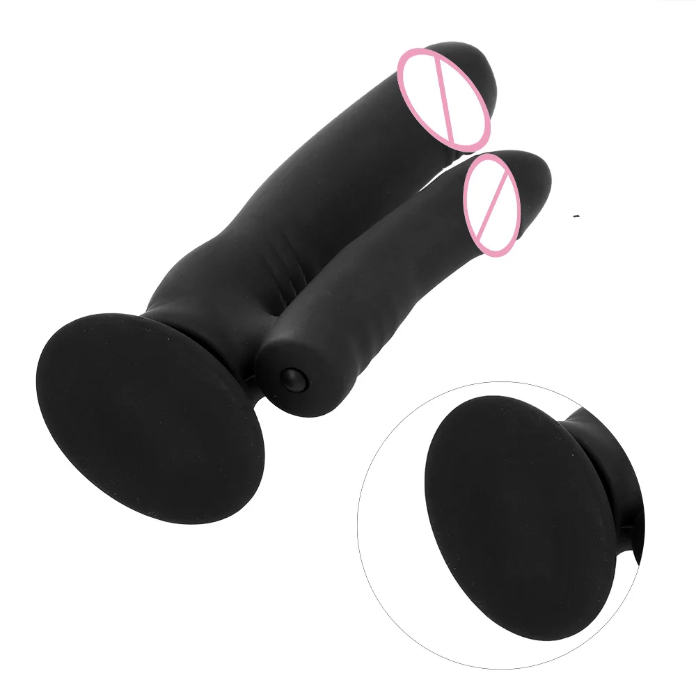 VATINE – vibromasseur Double godemiché en Silicone pour femme, Plug Anal pour stimuler le Clitoris et le point G, étanche