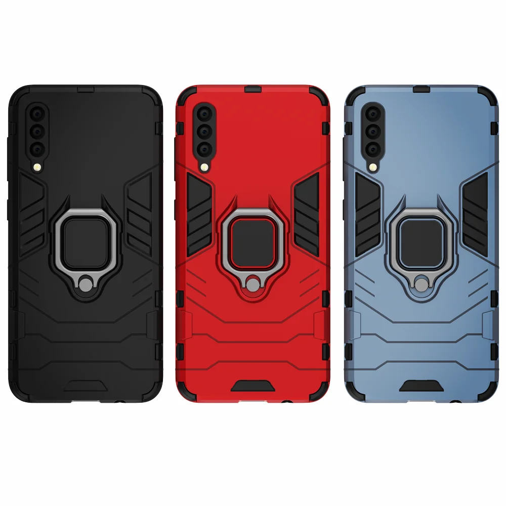 6.4'' For Samsung A30s Case Shockproof Combo Ring Holder Case For Coque For Samsung Galaxy A30S A 30S A307F SM-A307FN Coque