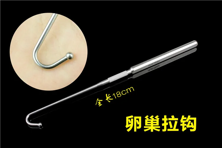 JZ Medical Animal ligation Sterilization Instrument kit Veterinary Pet Dog Cat  Ovarian uterine hook scissor Hemostatic forcep